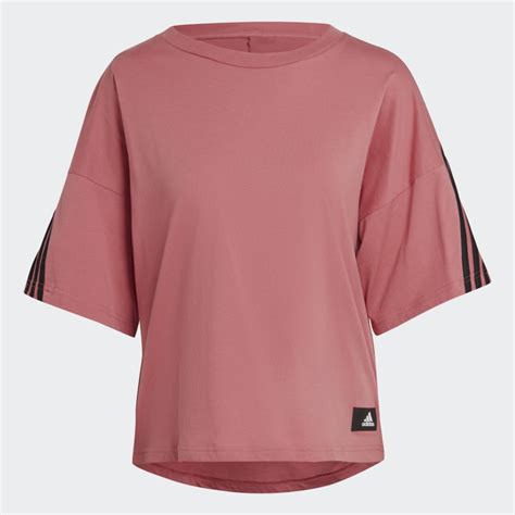 Для женщин :: Одежда :: Красная футболка с 3 полосками adidas ...