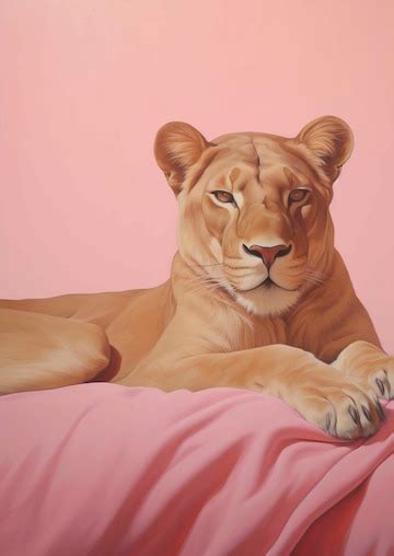 Free Photo | Lion digital art style