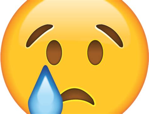 Crying Emoji Clipart Face - Sad Emoji Png Transparent Png - Large Size ...
