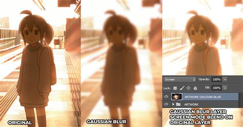 Enhancing Your Anime Artwork Using Blur Filter