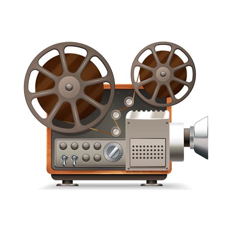 Film Projector Realistic 463012 Vector Art at Vecteezy