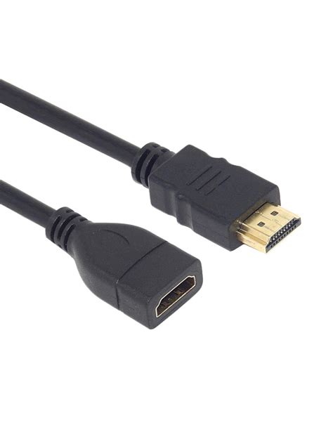 HDMI High Speed Male to Female Extension Converter with Ethernet Cable Lead