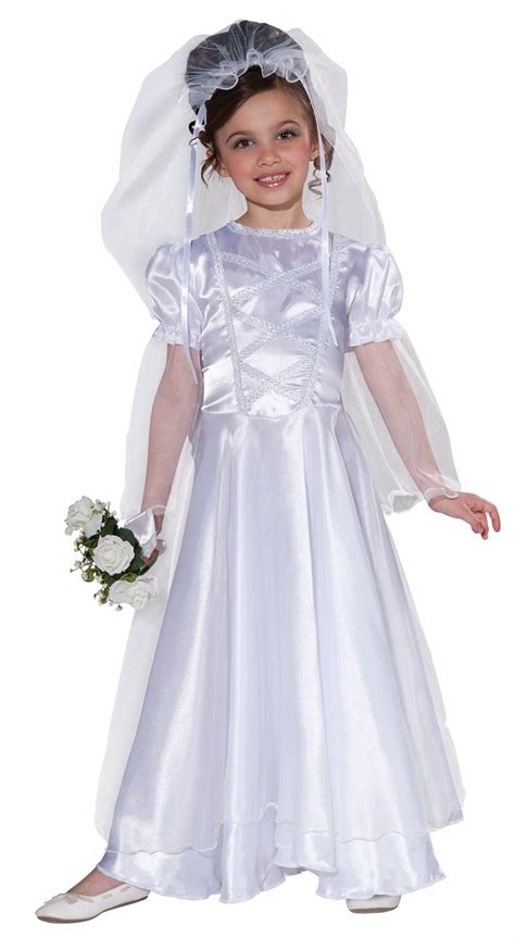 Forum Novelties Little Bride Wedding Belle Child Costume Dress and Veil ...