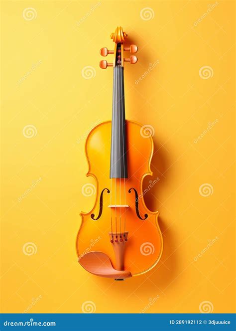 Traditional Violin Musical Instrument Vertical Illustration. Stock ...