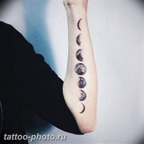 фото тату полумесяц 22.12.2018 №017 - crescent tattoo photo - tattoo ...