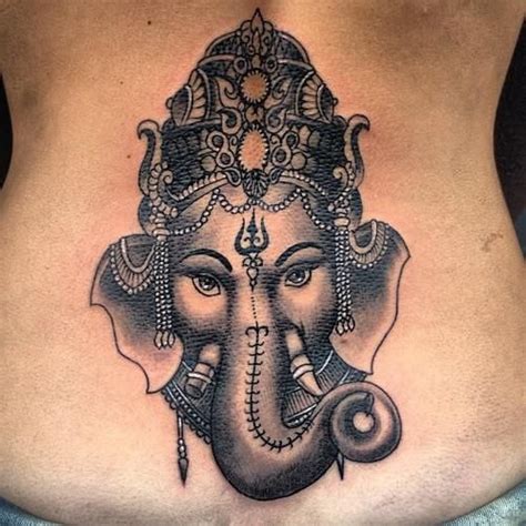 Hindu Elephant God Tattoo