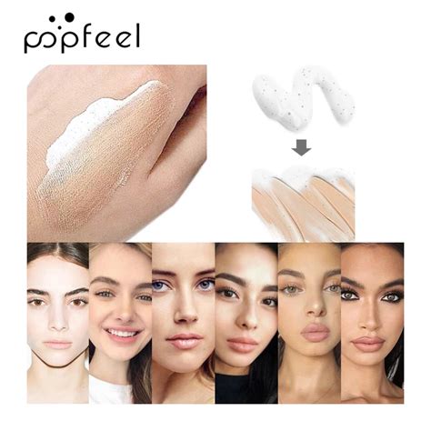 POPFEEL 30 мл, основа для лица, меняющая цвет, Жидкая основа, контроль ...