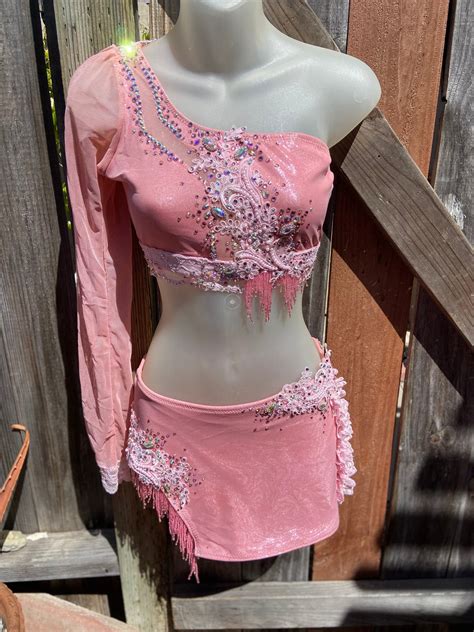 Jazz Costume Sassy Jazz Dance Costume. Custom Jazz Solo Costume. Pink