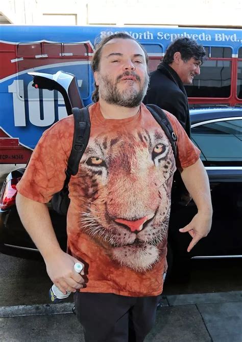 Is that you Jack Black? School of Rock star shows off greying beard and ...