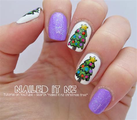 Christmas Tree Nail Art Tutorial | 12 Days Of Christmas Nail Art Challenge