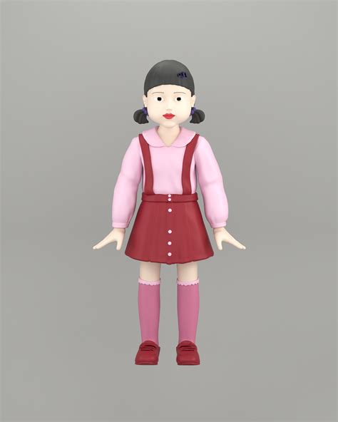 🦑 Squid Game Doll・ STL File for 3D printing・Cults