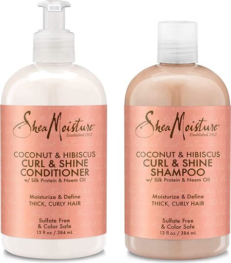 Shea Moisture Cleanse and Condition Pack - Coconut & Hibiscus Curl and ...