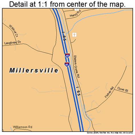 Millersville Tennessee Street Map 4748980