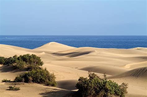 Maspalomas, Dünen, Gran Canaria, Strand, Kanarische Inseln, Spanien ...