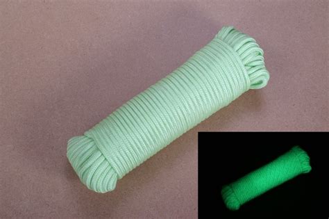 Textil-Seil 6,0 mm fluoreszierend, nachleuchtend, Docke 30 m ...