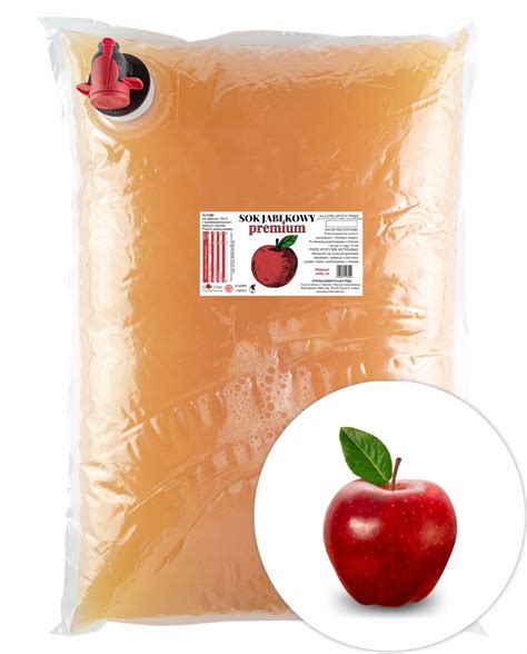 SOK JABŁKOWY PREMIUM NATURALNY Z JABŁEK 100% NFC BEZ DODATKÓW TŁOCZONY ...