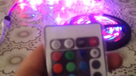 светодиодная лента rgb, с пультом управления разноцветная купленная на ...