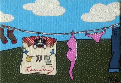 "clothespins" - by S. Olga Linville from Cartoon Illustrative Work Art ...