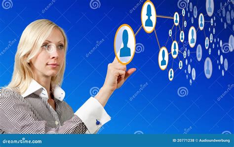 future networking stock photo image  crowd cloud