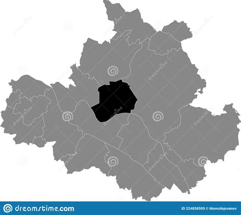 Location Map of the Neustadt District of Dresden, Germany Stock Vector ...