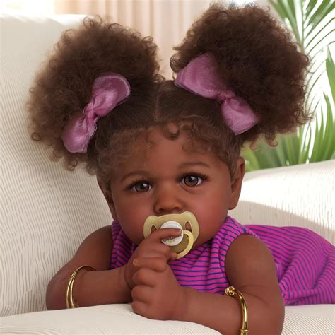 amazoncom adfo reborn black baby dolls  inches soft body realistic