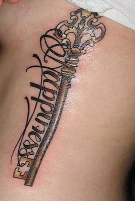 Happiness | Tattoos and piercings, Key tattoo, Tattoos
