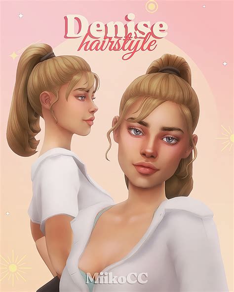 Best Sims 4 Maxis Match Ponytail Hair CC (All Free) - All Sims CC