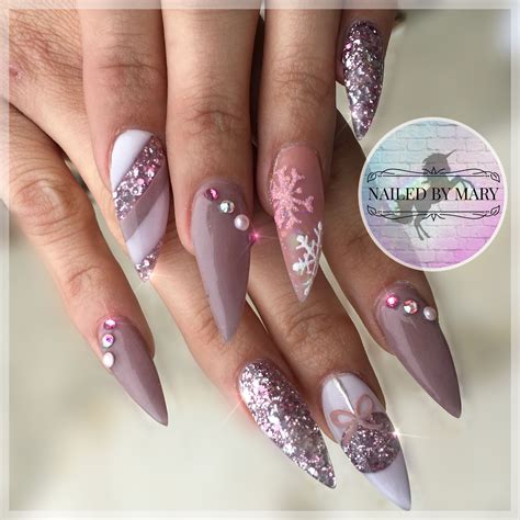 Taupe nude ornaments snowflakes candy cane stripes Swarovski crystals