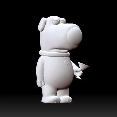 STL file dog toon brian griffin 🐕 ・3D printer model to download・Cults