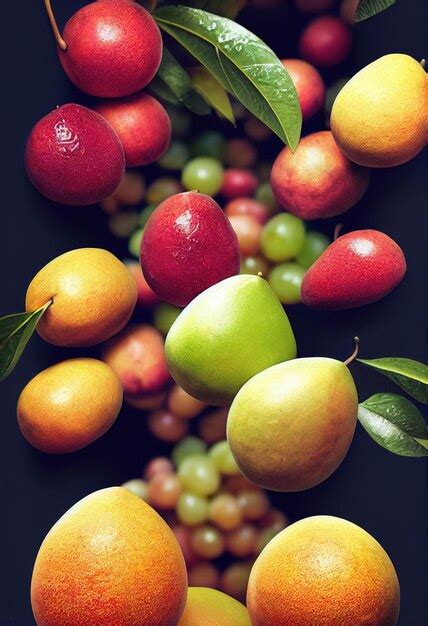 premium photo fresh fruits assorted fruits colorful