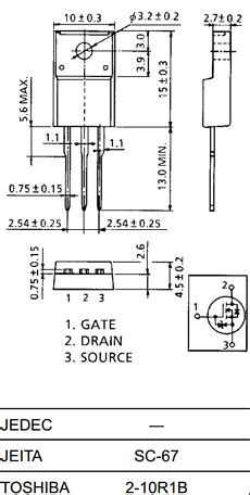 K2545 Datasheet - 600V, N-Ch, MOSFET, Transistor ( Pinout )