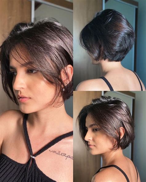 Corte Feminino Short Bob - Corte Short Bob | Cortes de cabelo feminino, Cabelo curto bonito, Cabelo