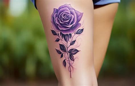 51 Mesmerizing Purple Rose Tattoo Designs With Meanings