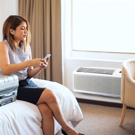 aciq  btu kw wifi ptac heat pump ac unit  hotel room air