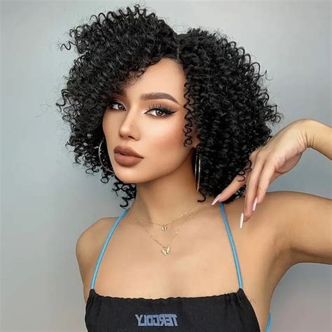 Short Curly Wigs for Black Women - Etsy