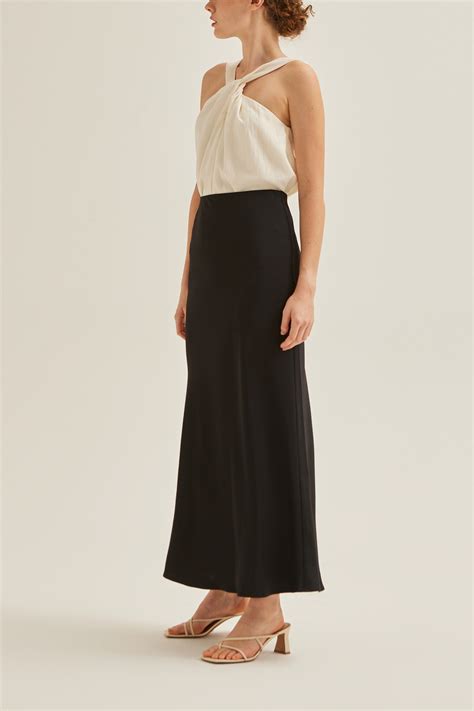 Satin-Finish Slip Skirt - Our Second Nature