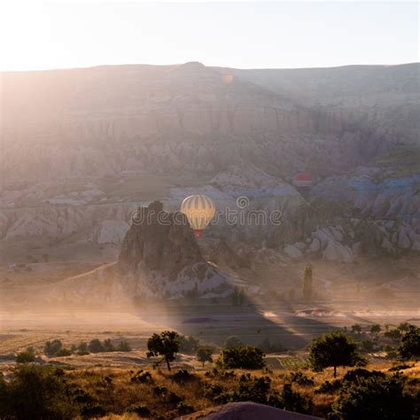 Cappadocia Sunrise. Sunrise in Cappadocia with Hot Air Balloons on the ...