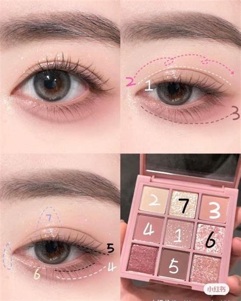 soft natural pink eye makeup! | Riasan eyeshadow, Riasan kreatif, Trik ...