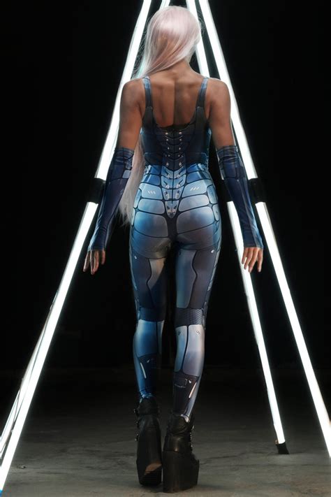 cosplay halloween costume robot womens costume halloween catsuit