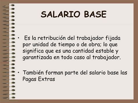 Salario Base O Que É - PPT - EL SALARIO PowerPoint Presentation, free download - ID:3815266