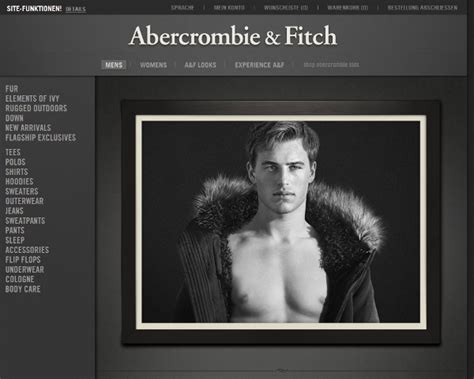Abercrombie & Fitch launcht Online-Shop - Mail-Men