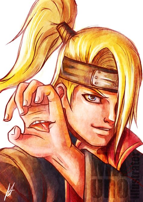 Deidara Fan Art by MauroIllustrator on DeviantArt