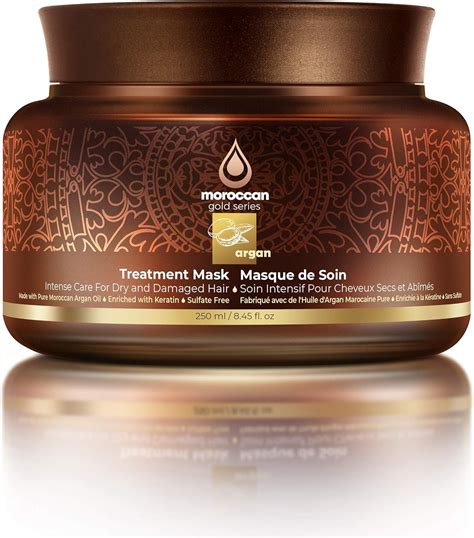 Moroccan Gold Series Treatment Mask – Pure Argan Oil Mask for Dry and ...