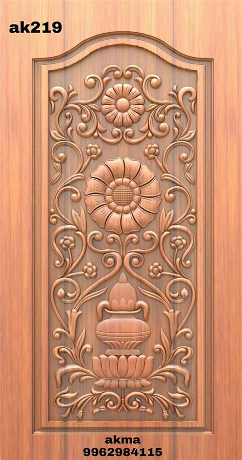 pin auf main entrance wooden single door carving designs