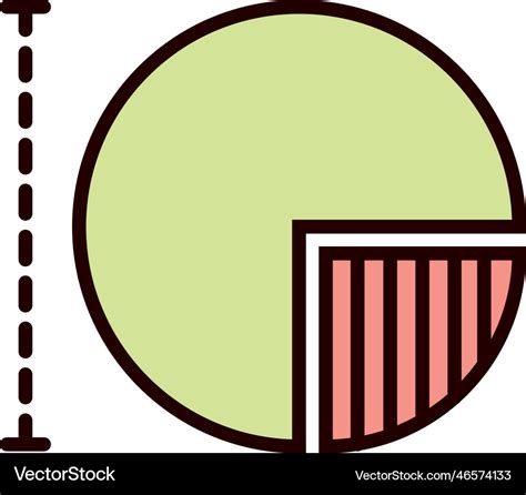 Math pie chart Royalty Free Vector Image - VectorStock