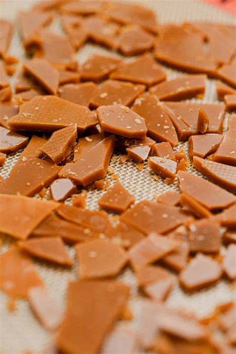homemade toffee bits baking  butter