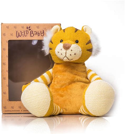 Amazon.com: WILD BABY Tiger Stuffed Animals, Warmie for Kids, 12 Inch ...