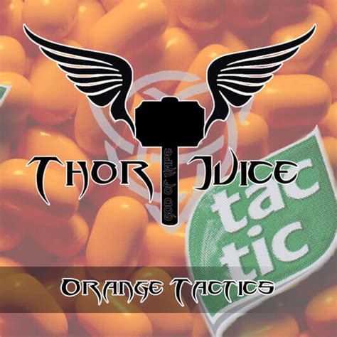 orange tac tics eliquid thor juice  vapour room