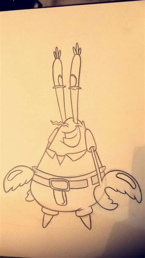 Mr Krabs Drawing at PaintingValley.com | Explore collection of Mr Krabs ...