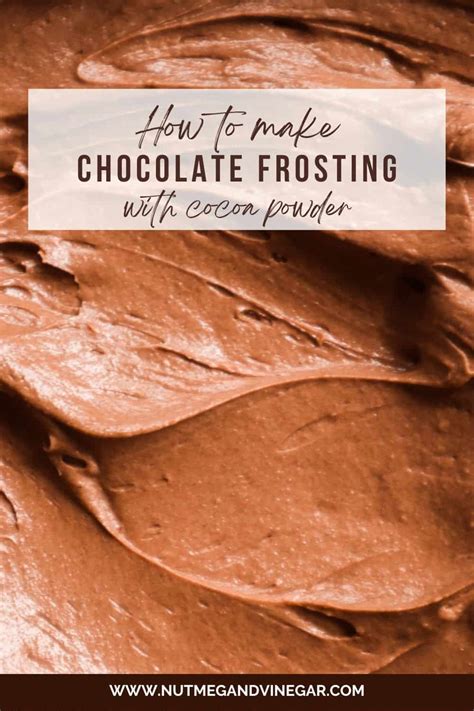 how to make chocolate frosting using cocoa powder